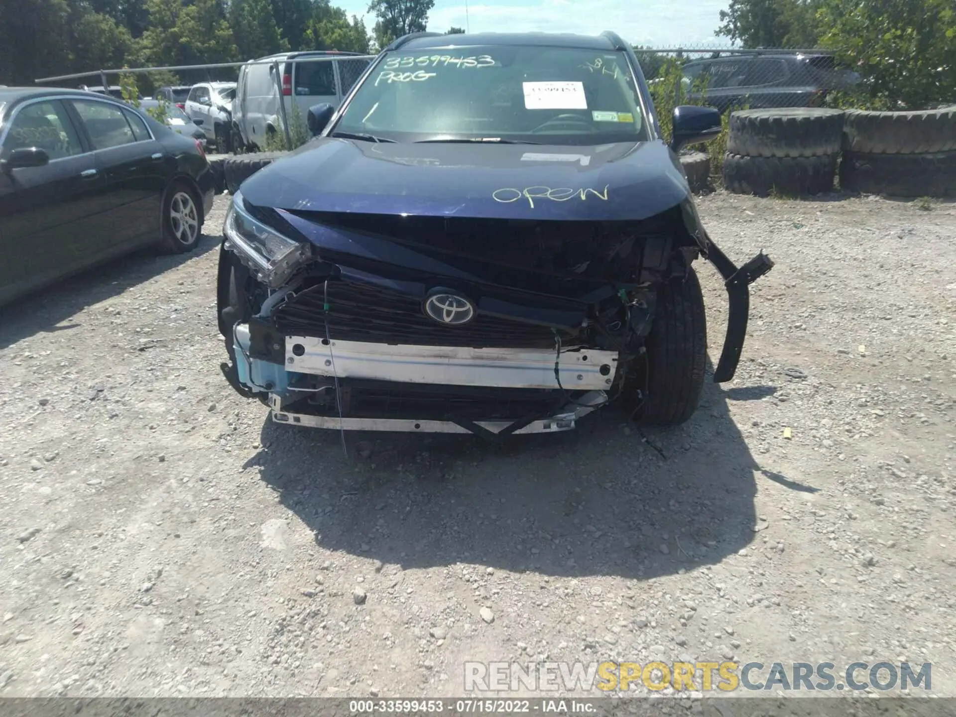 6 fotografías del automóvil dañado JTMRWRFV7LJ042211 TOYOTA RAV4 2020