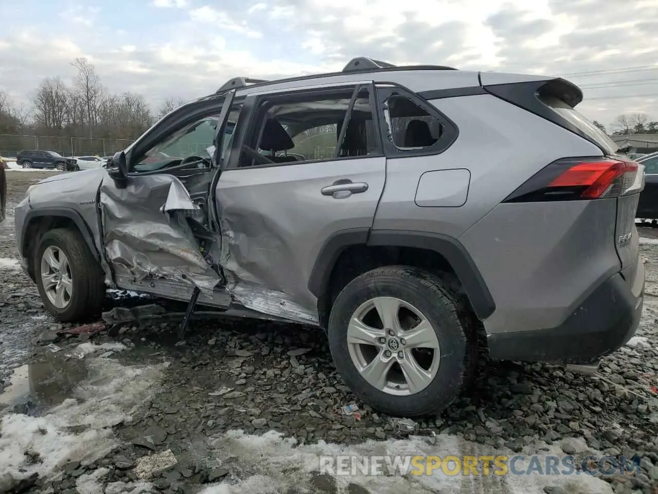 2 fotografías del automóvil dañado JTMRWRFV8LD067276 TOYOTA RAV4 2020