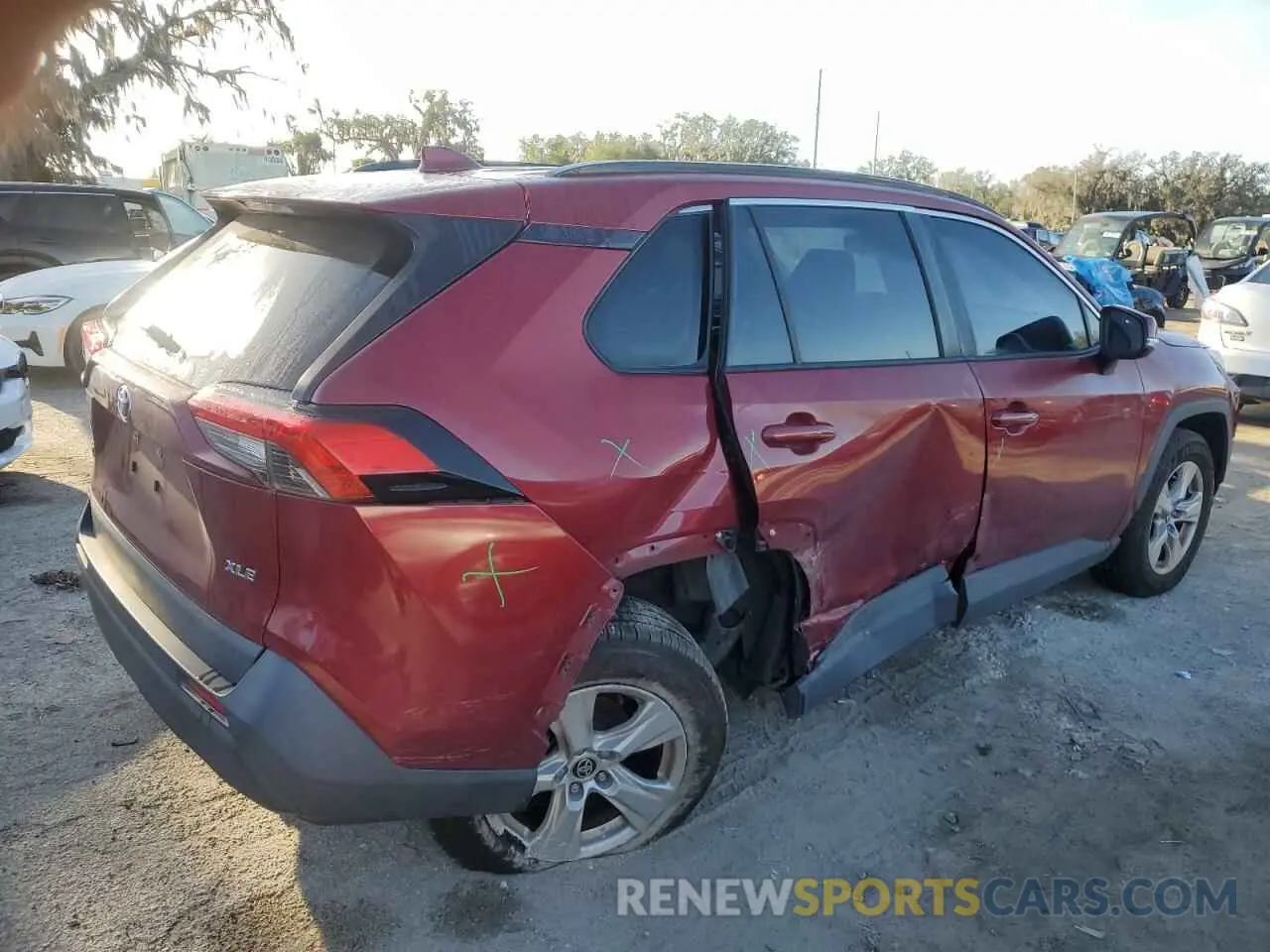 3 fotografías del automóvil dañado JTMW1RFV7LD050762 TOYOTA RAV4 2020