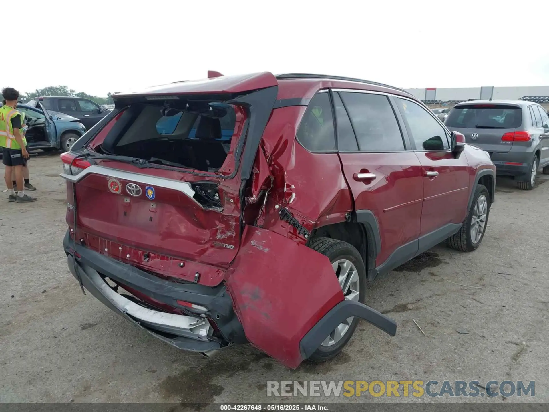 4 fotografías del automóvil dañado JTMY1RFV5LD518965 TOYOTA RAV4 2020