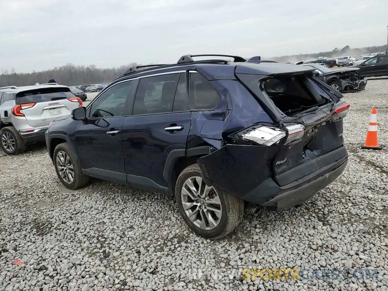 2 fotografías del automóvil dañado JTMY1RFV8LD060760 TOYOTA RAV4 2020