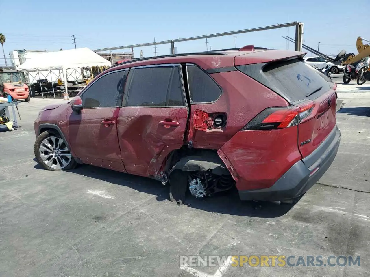 2 fotografías del automóvil dañado 2T3A1RFV2MW244632 TOYOTA RAV4 2021