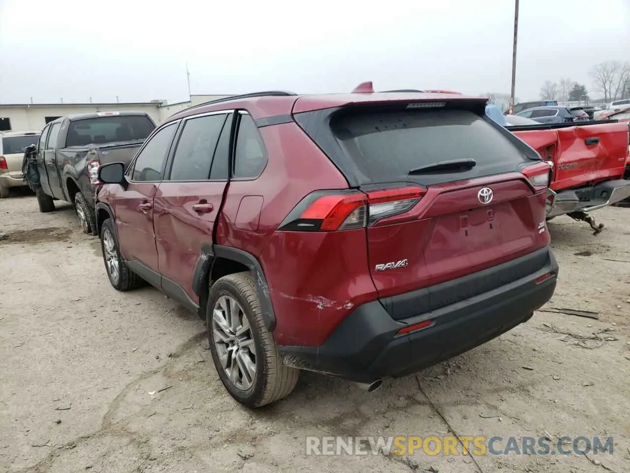 3 fotografías del automóvil dañado 2T3A1RFV4MW151904 TOYOTA RAV4 2021