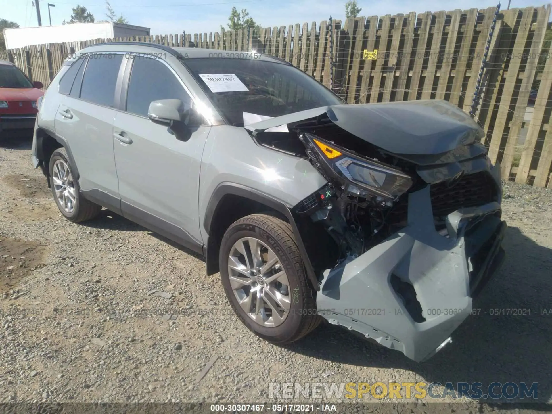 1 fotografías del automóvil dañado 2T3A1RFV7MW173136 TOYOTA RAV4 2021