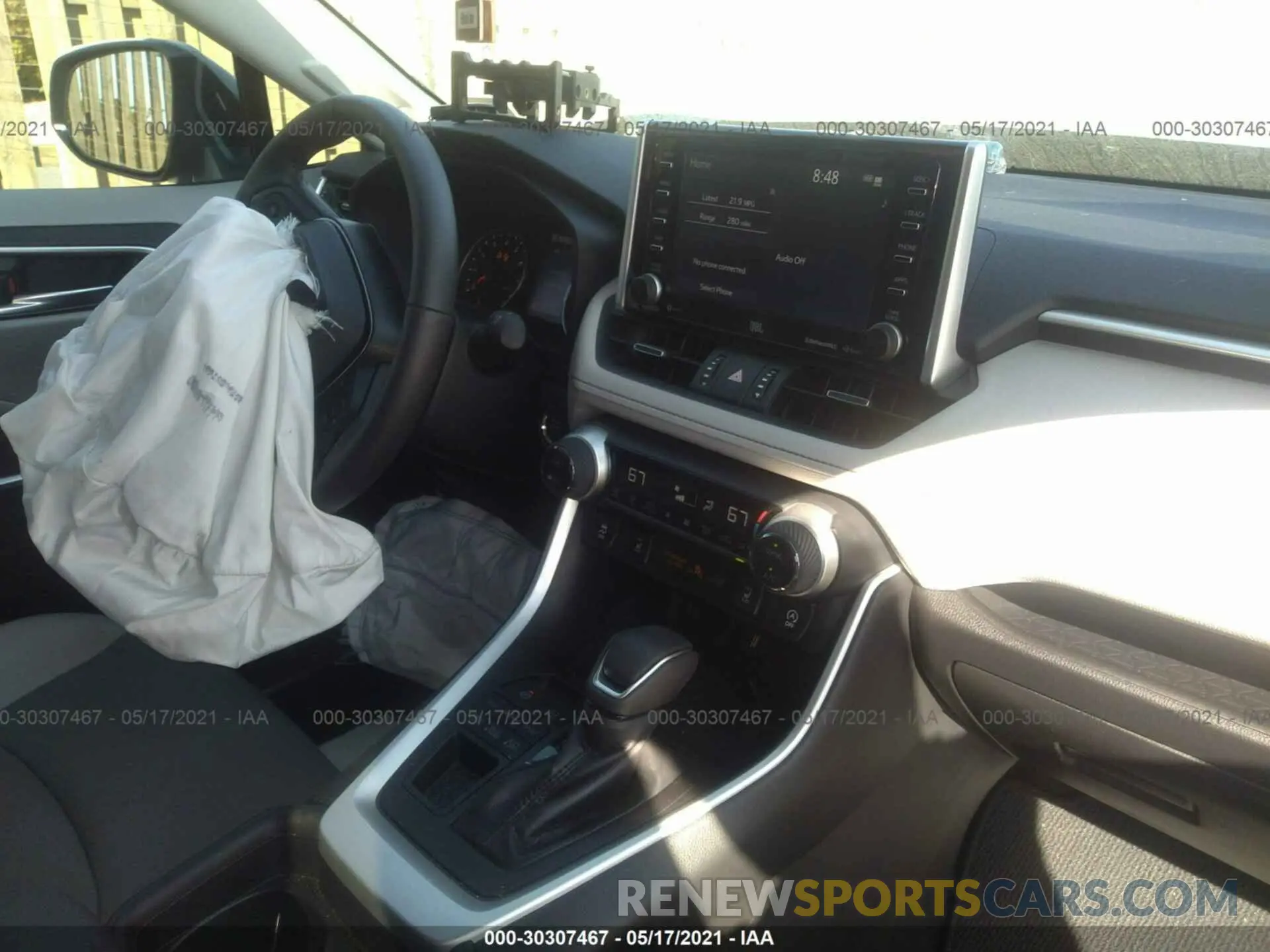 5 fotografías del automóvil dañado 2T3A1RFV7MW173136 TOYOTA RAV4 2021