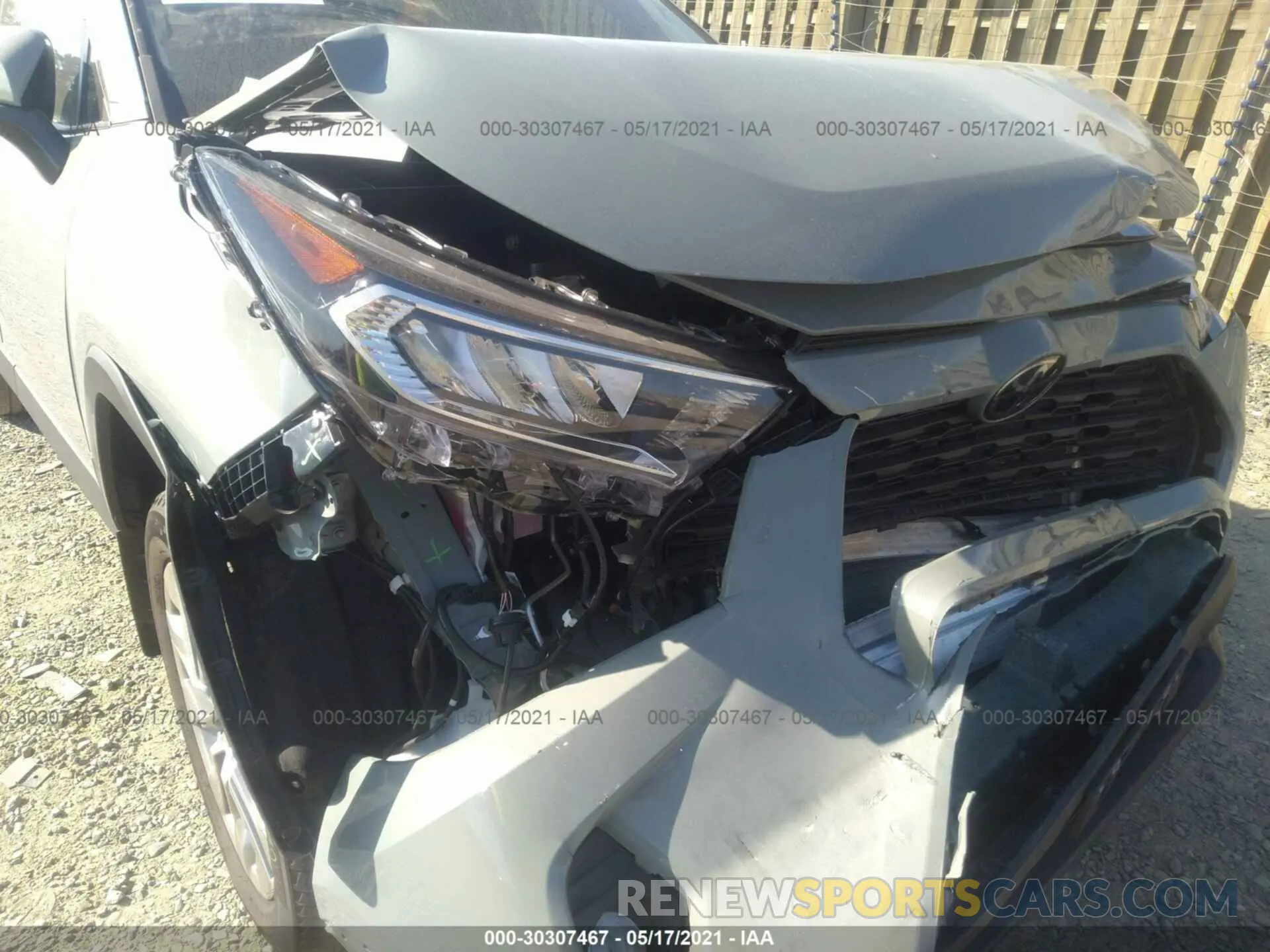 6 fotografías del automóvil dañado 2T3A1RFV7MW173136 TOYOTA RAV4 2021