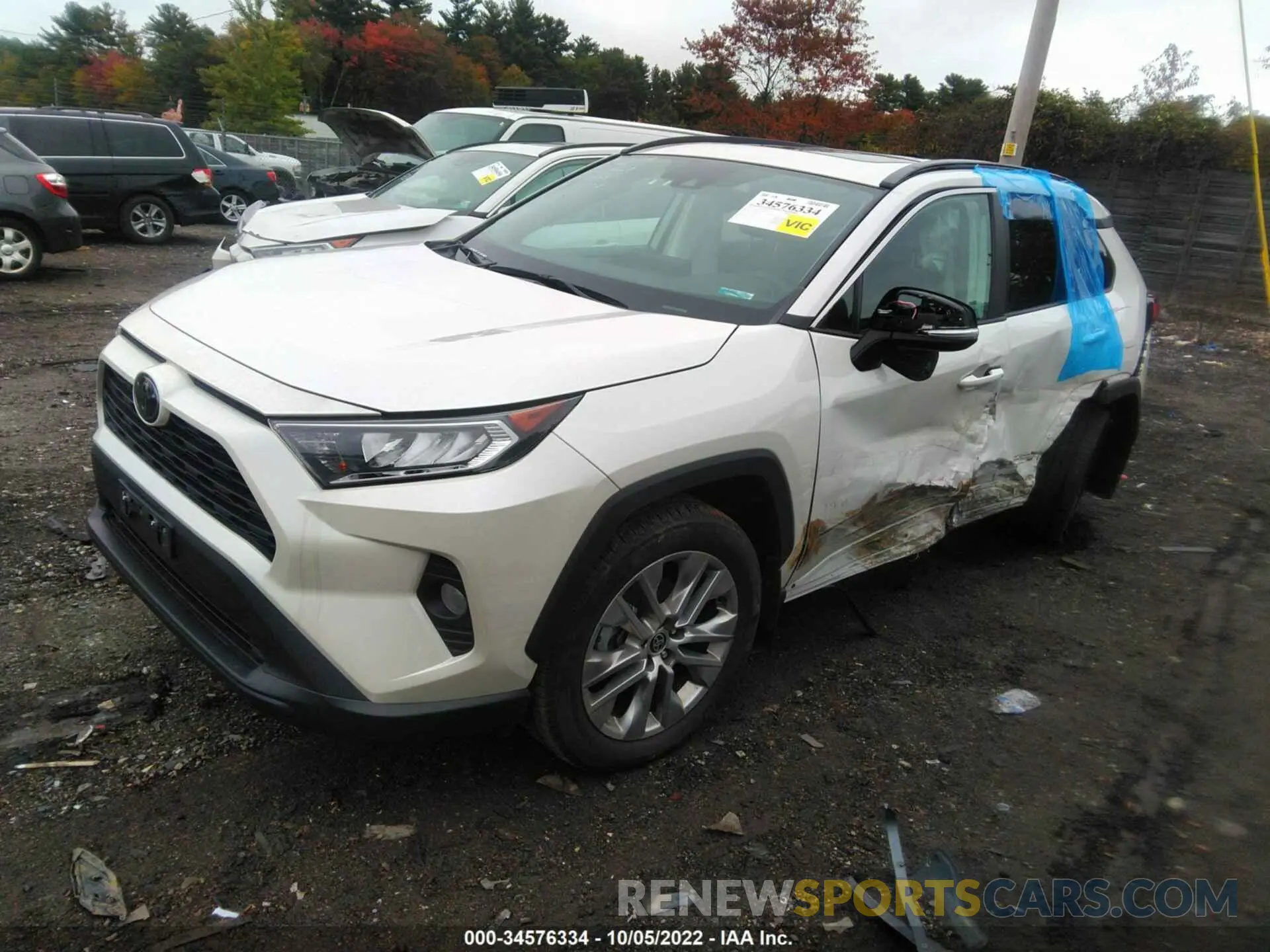 2 fotografías del automóvil dañado 2T3A1RFV8MW201557 TOYOTA RAV4 2021