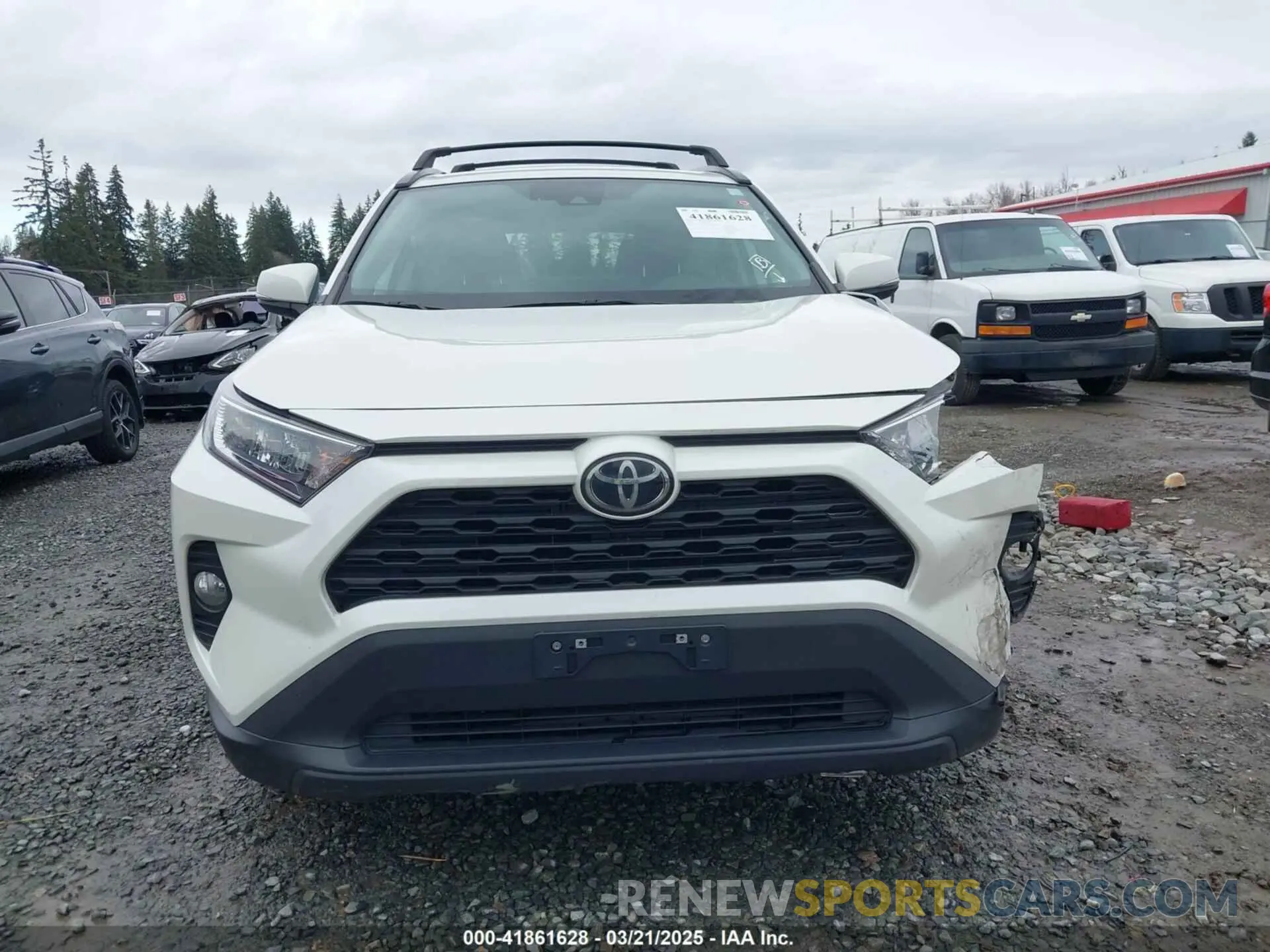 12 fotografías del automóvil dañado 2T3A1RFVXMW246421 TOYOTA RAV4 2021