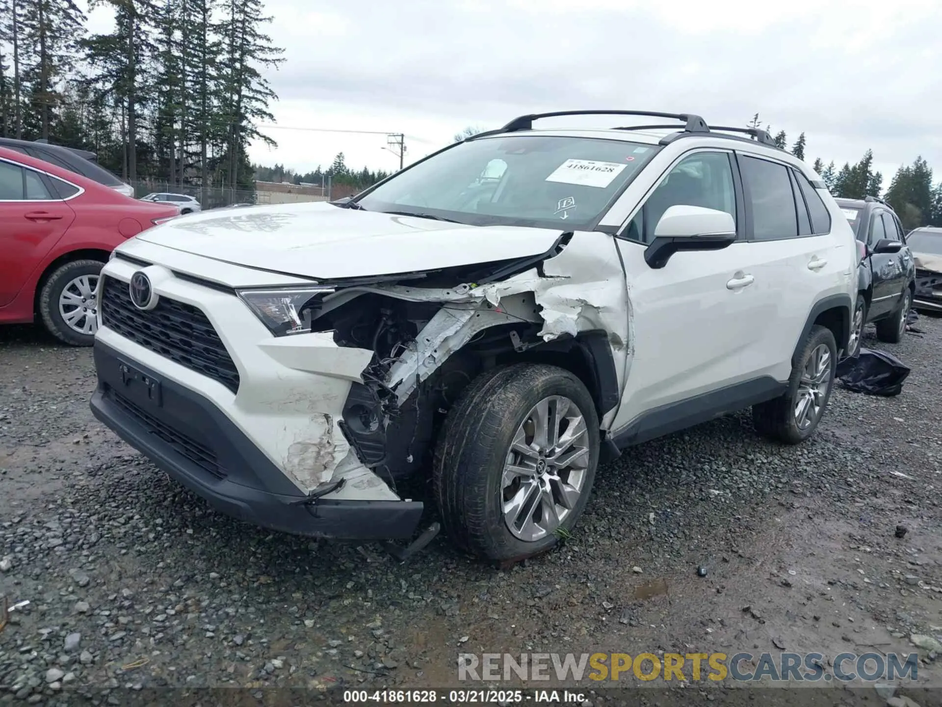 2 fotografías del automóvil dañado 2T3A1RFVXMW246421 TOYOTA RAV4 2021