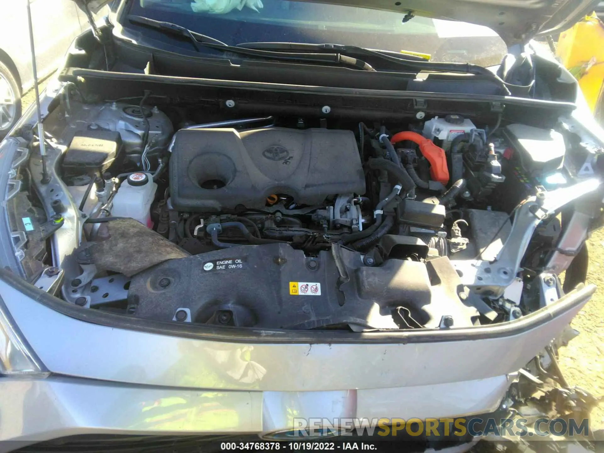 10 fotografías del automóvil dañado 2T3B6RFV4MW028867 TOYOTA RAV4 2021