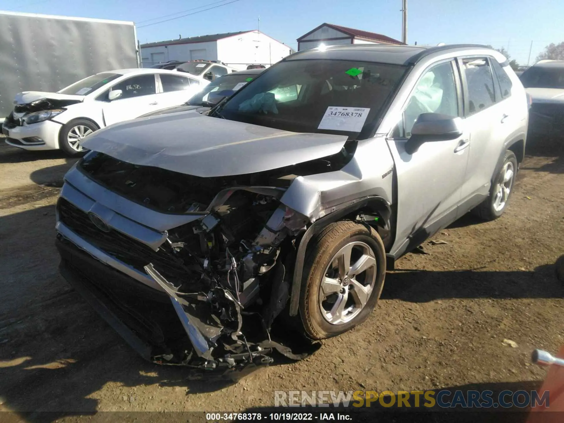 2 fotografías del automóvil dañado 2T3B6RFV4MW028867 TOYOTA RAV4 2021