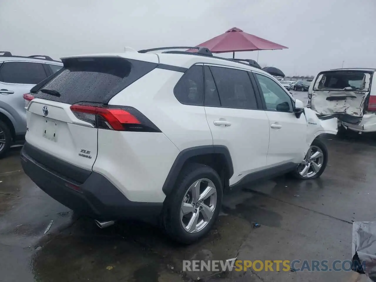 3 fotografías del automóvil dañado 2T3B6RFV7MW021394 TOYOTA RAV4 2021