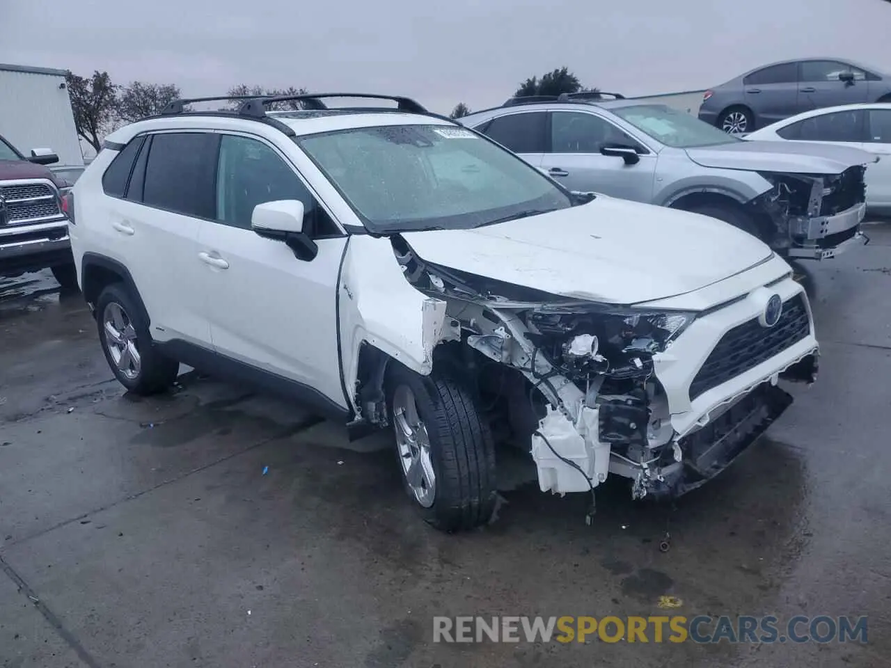 4 fotografías del automóvil dañado 2T3B6RFV7MW021394 TOYOTA RAV4 2021