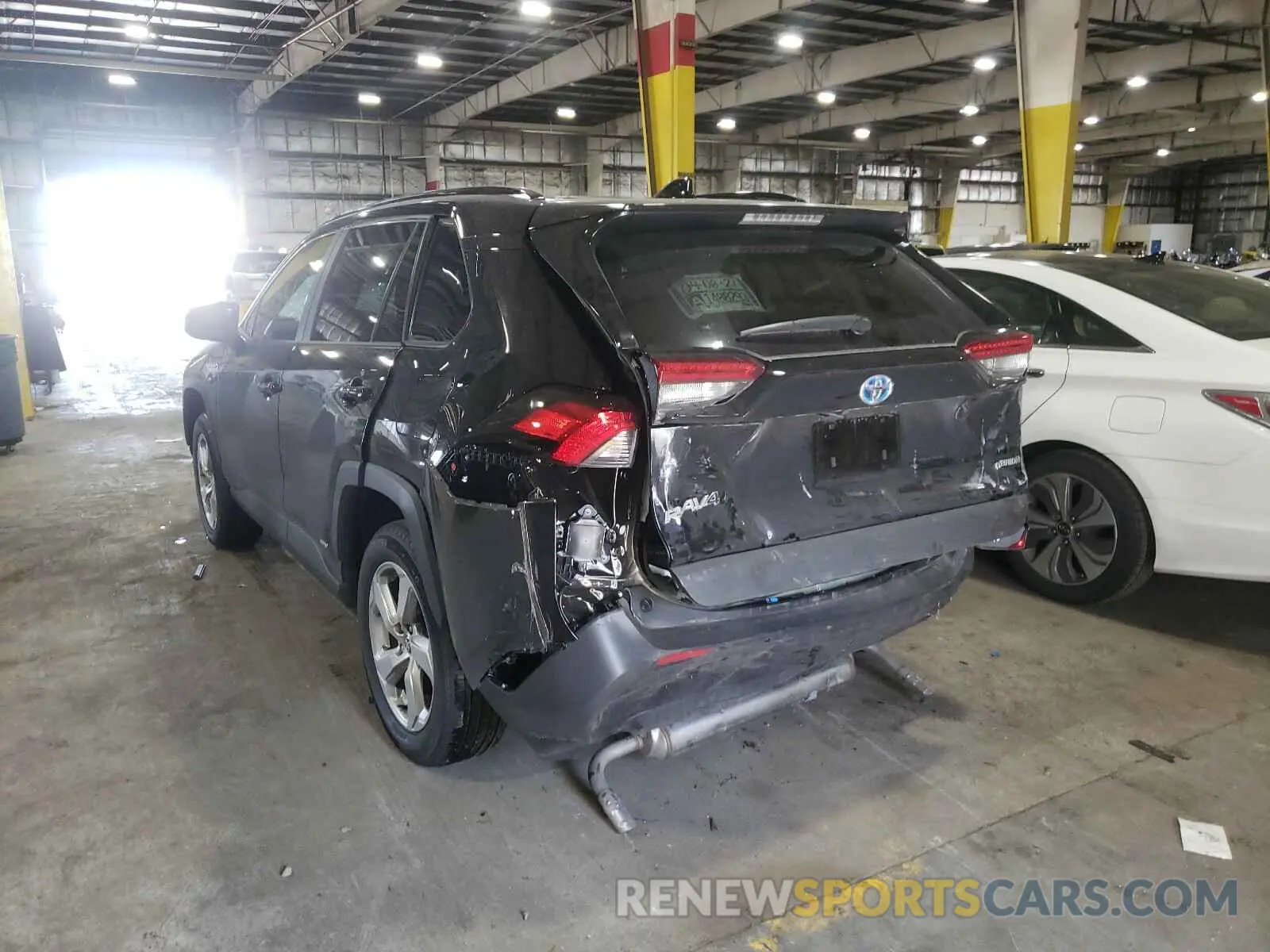 3 fotografías del automóvil dañado 2T3B6RFV9MW012762 TOYOTA RAV4 2021