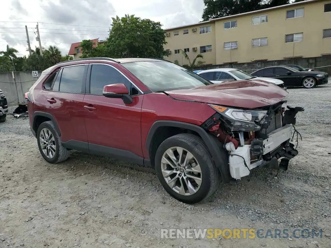 4 fotografías del automóvil dañado 2T3C1RFV2MW169004 TOYOTA RAV4 2021