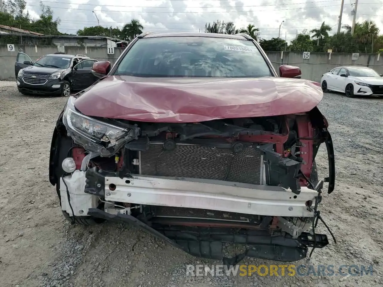 5 fotografías del automóvil dañado 2T3C1RFV2MW169004 TOYOTA RAV4 2021