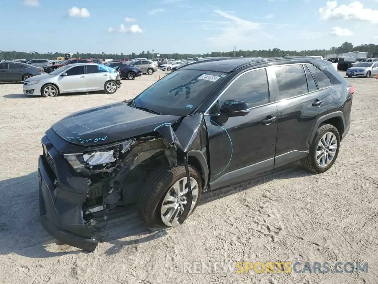 1 fotografías del automóvil dañado 2T3C1RFV3MW104338 TOYOTA RAV4 2021