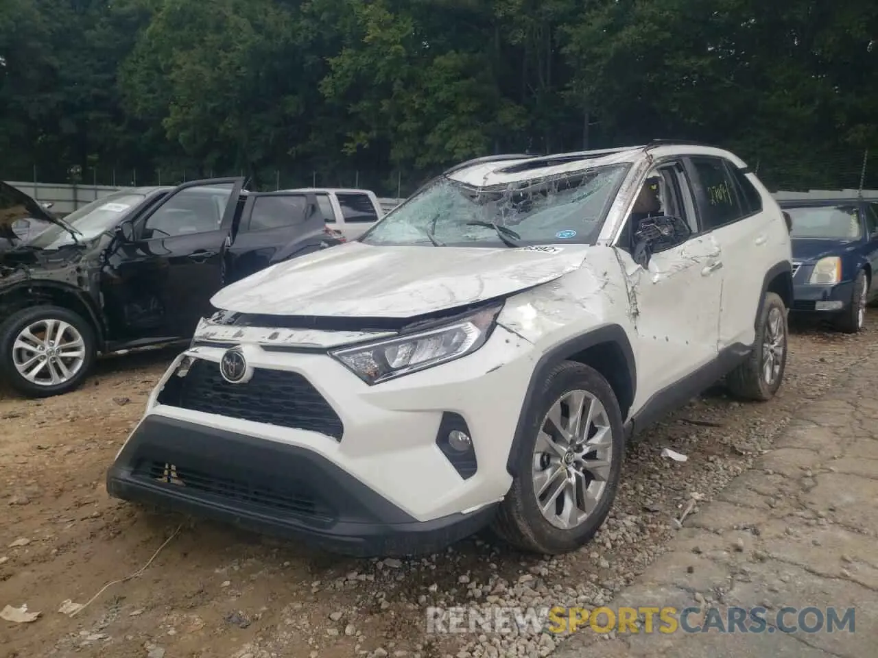 2 fotografías del automóvil dañado 2T3C1RFV7MW117206 TOYOTA RAV4 2021