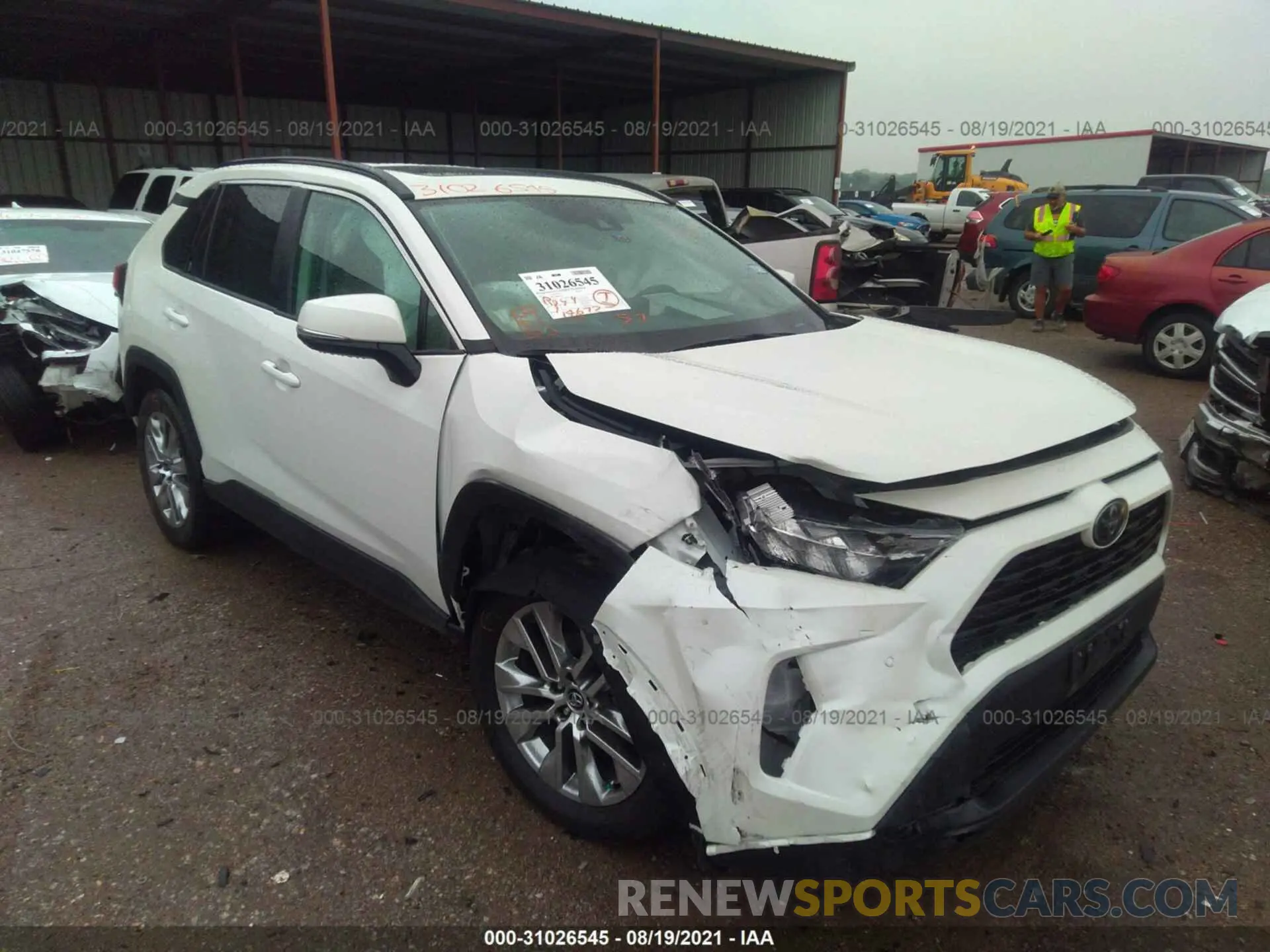 1 fotografías del automóvil dañado 2T3C1RFV9MW108202 TOYOTA RAV4 2021