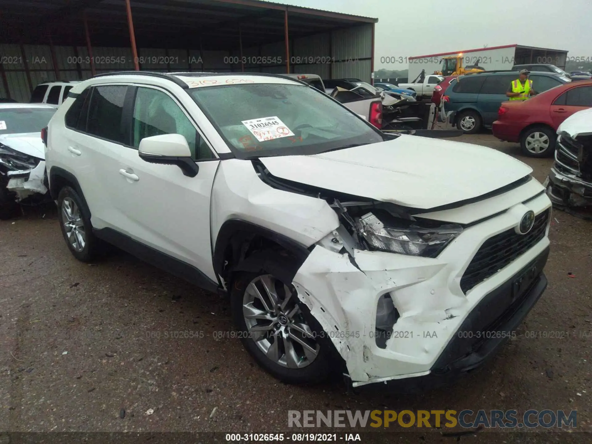 6 fotografías del automóvil dañado 2T3C1RFV9MW108202 TOYOTA RAV4 2021