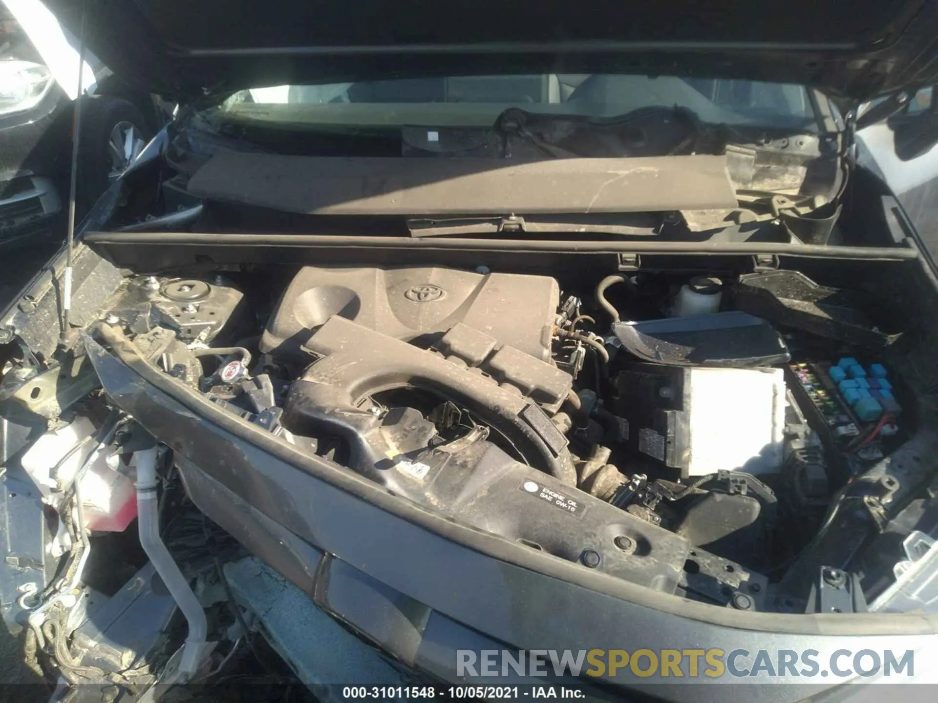 10 fotografías del automóvil dañado 2T3C1RFVXMC140433 TOYOTA RAV4 2021