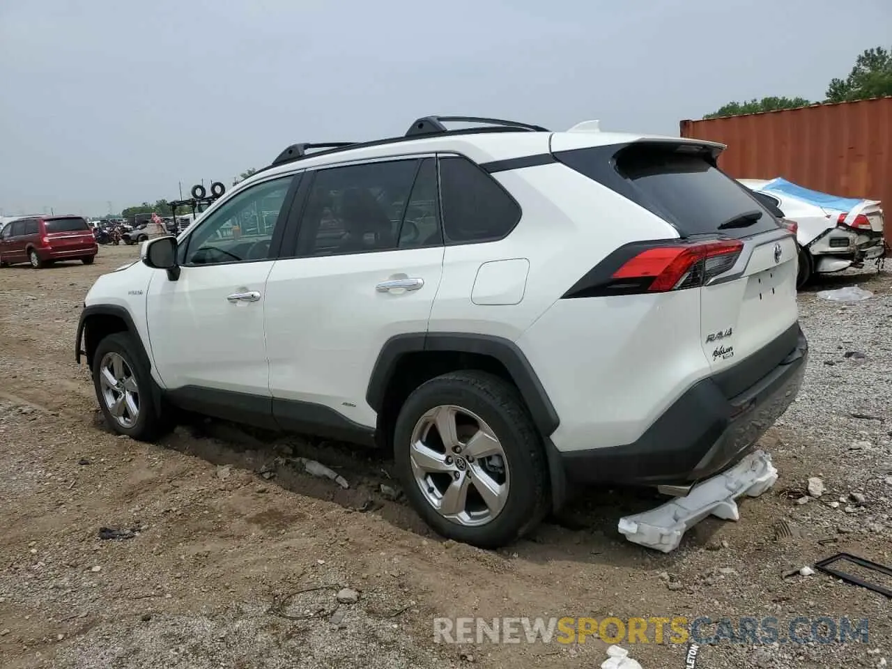 2 fotografías del automóvil dañado 2T3D6RFV6MW015871 TOYOTA RAV4 2021