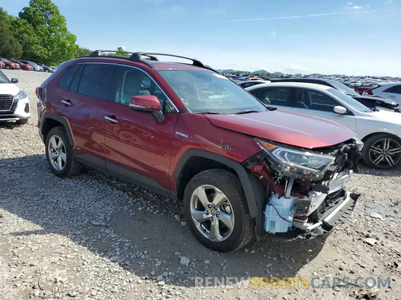 4 fotografías del automóvil dañado 2T3D6RFV7MW012784 TOYOTA RAV4 2021