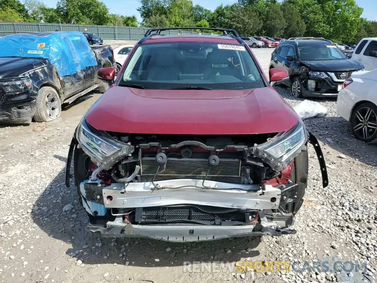 5 fotografías del automóvil dañado 2T3D6RFV7MW012784 TOYOTA RAV4 2021