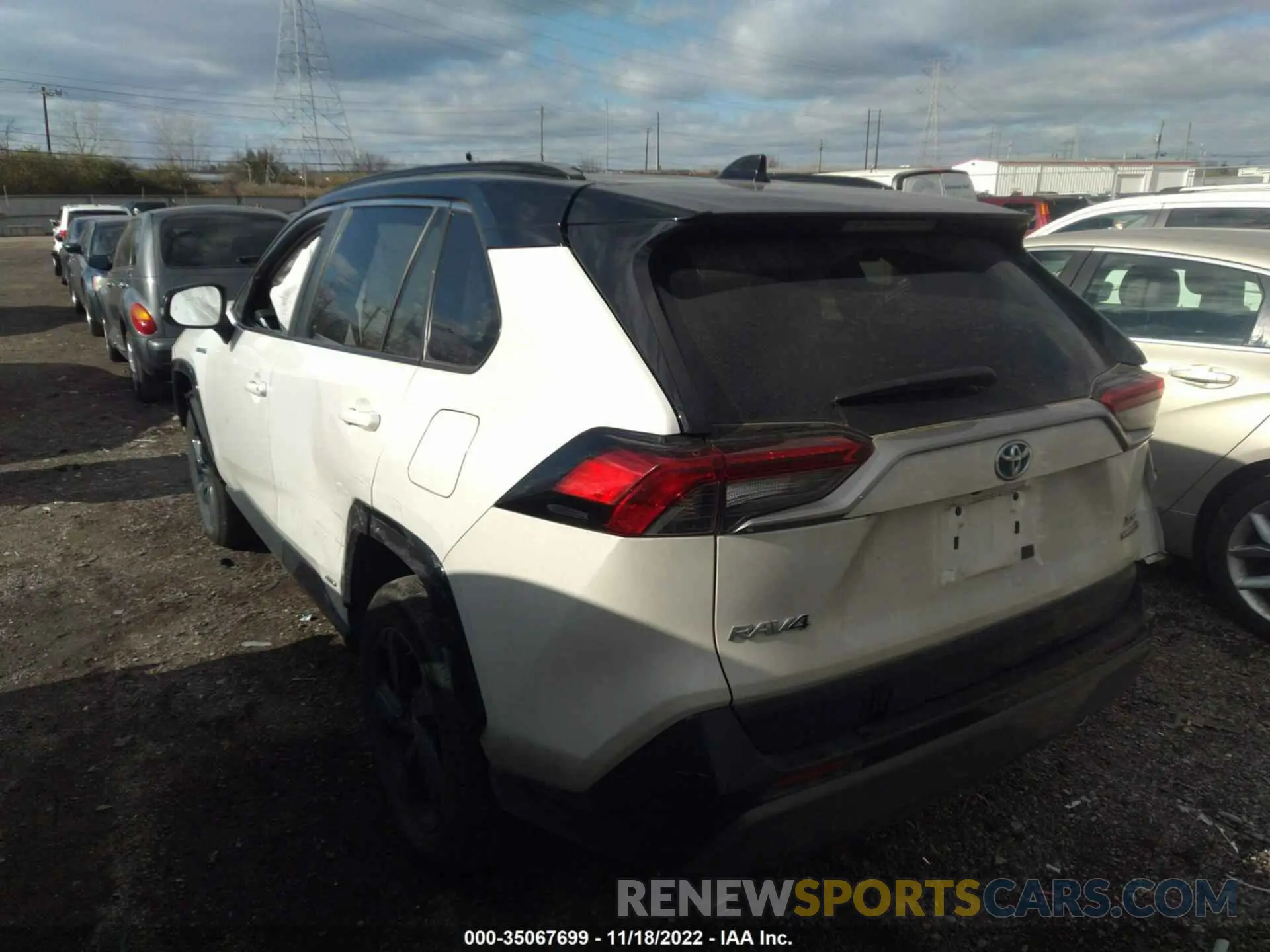 3 fotografías del automóvil dañado 2T3E6RFV1MW025017 TOYOTA RAV4 2021