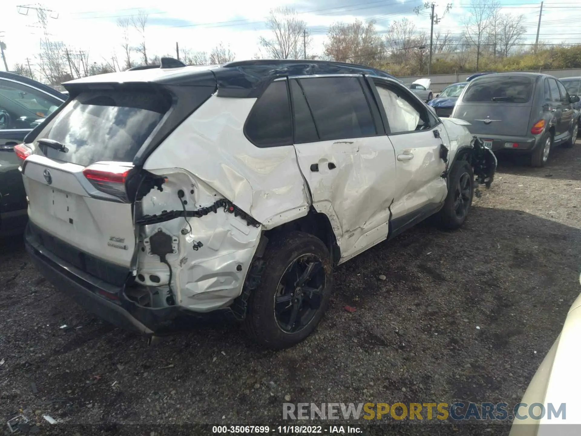 4 fotografías del automóvil dañado 2T3E6RFV1MW025017 TOYOTA RAV4 2021