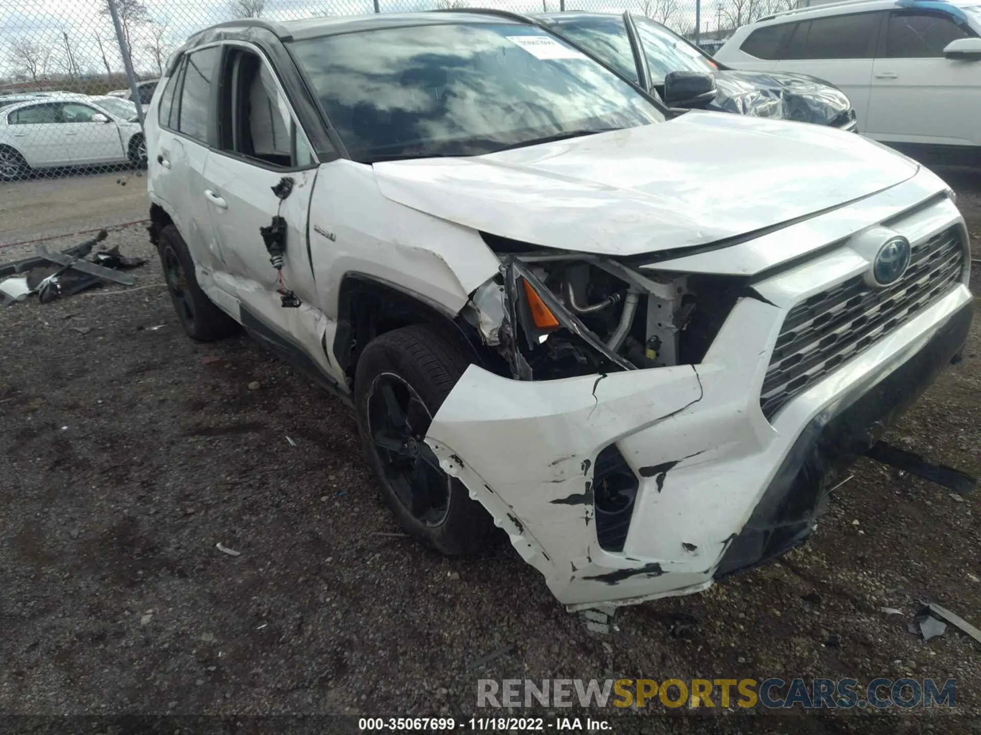 6 fotografías del automóvil dañado 2T3E6RFV1MW025017 TOYOTA RAV4 2021