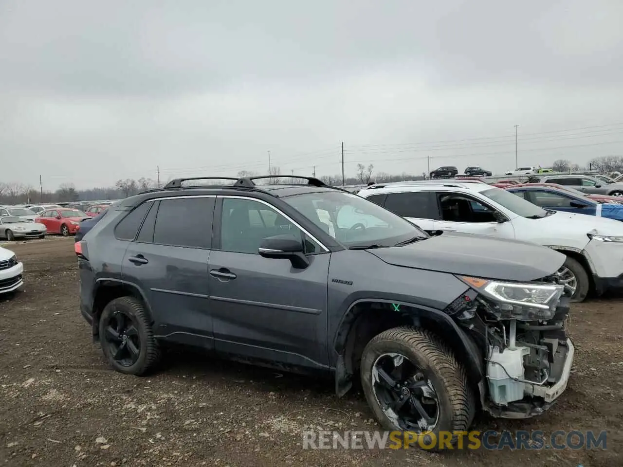 4 fotografías del automóvil dañado 2T3E6RFV4MW018563 TOYOTA RAV4 2021