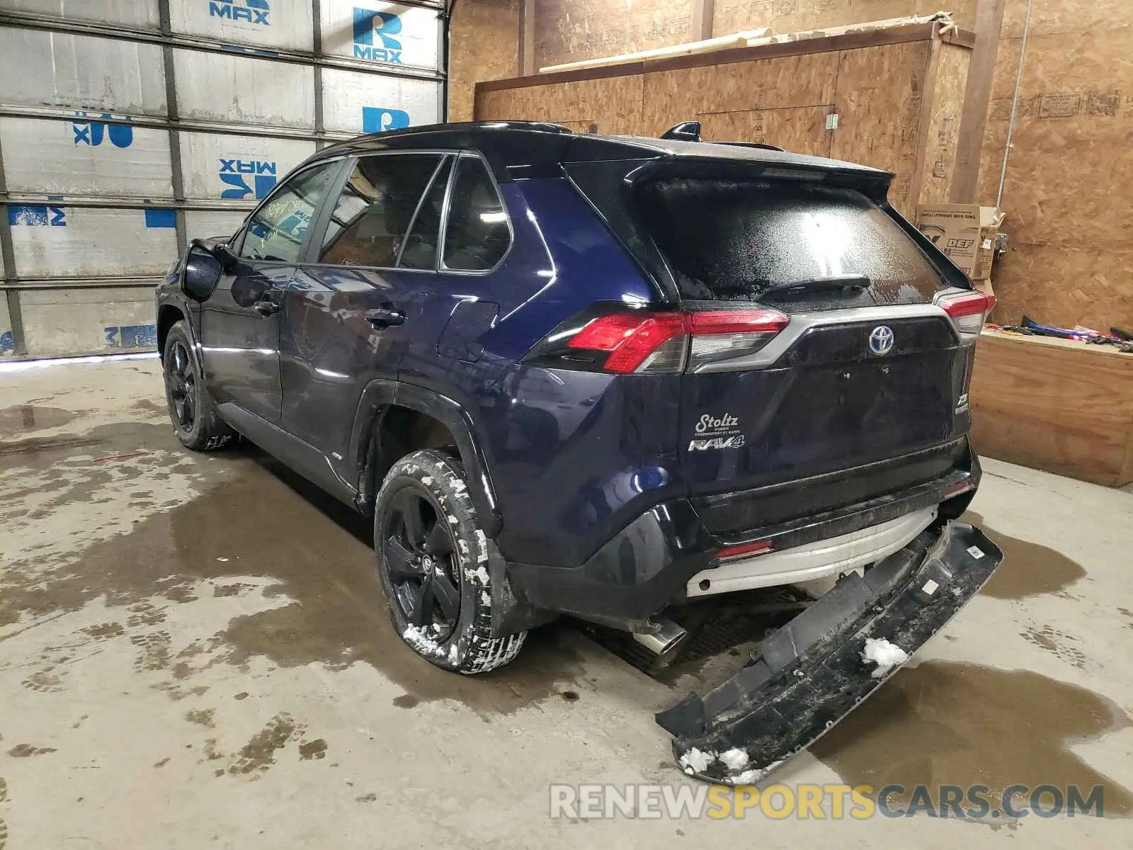 3 fotografías del automóvil dañado 2T3E6RFV6MW007306 TOYOTA RAV4 2021