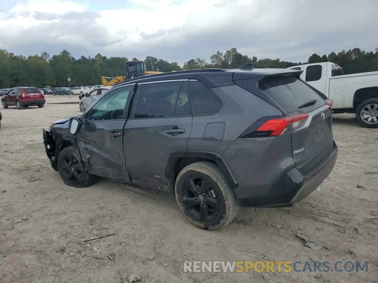 2 fotografías del automóvil dañado 2T3E6RFV8MW023037 TOYOTA RAV4 2021