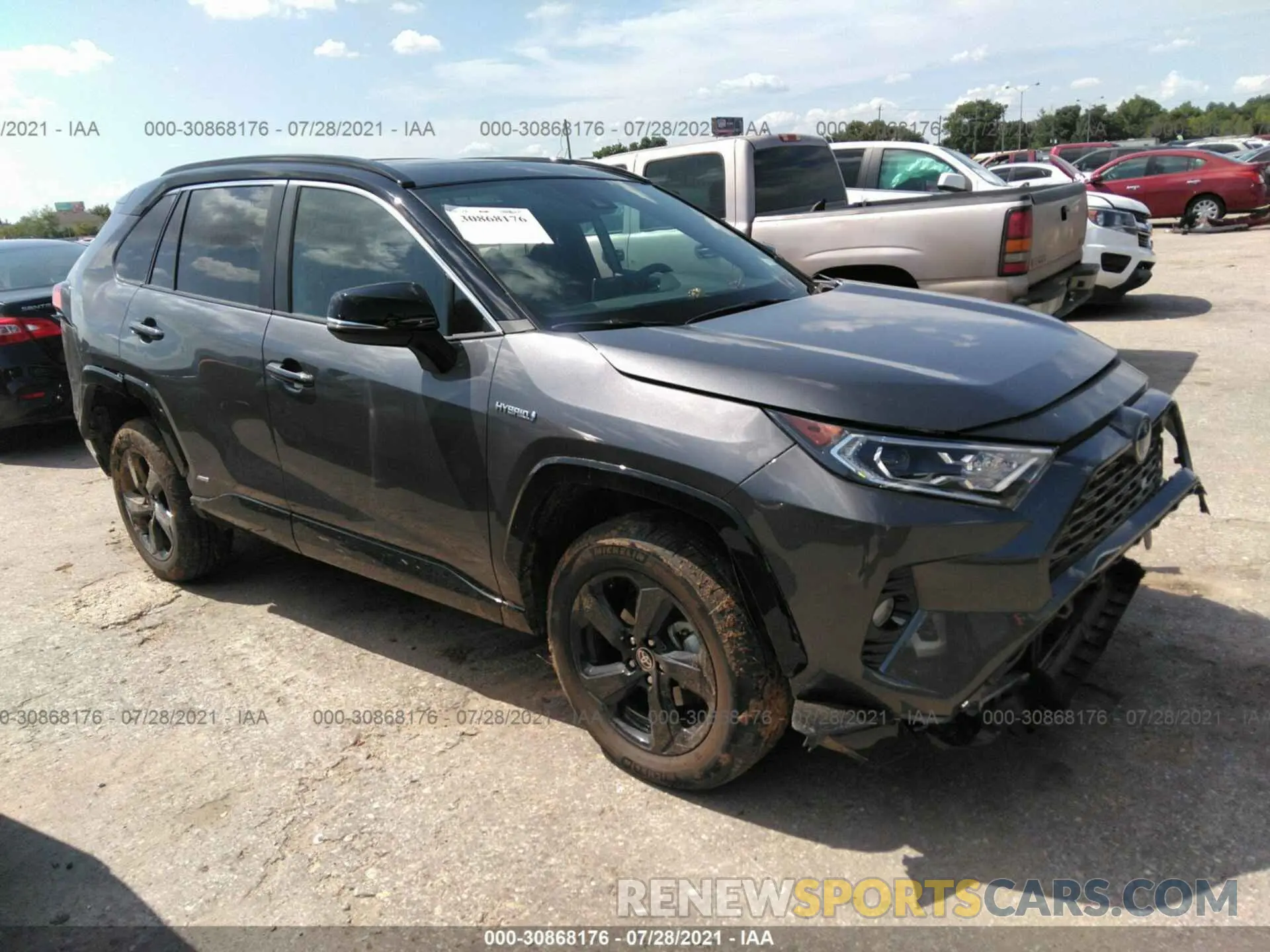 1 fotografías del automóvil dañado 2T3E6RFV9MW024987 TOYOTA RAV4 2021