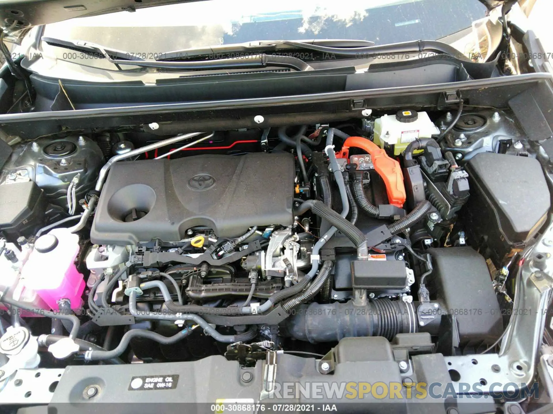 10 fotografías del automóvil dañado 2T3E6RFV9MW024987 TOYOTA RAV4 2021