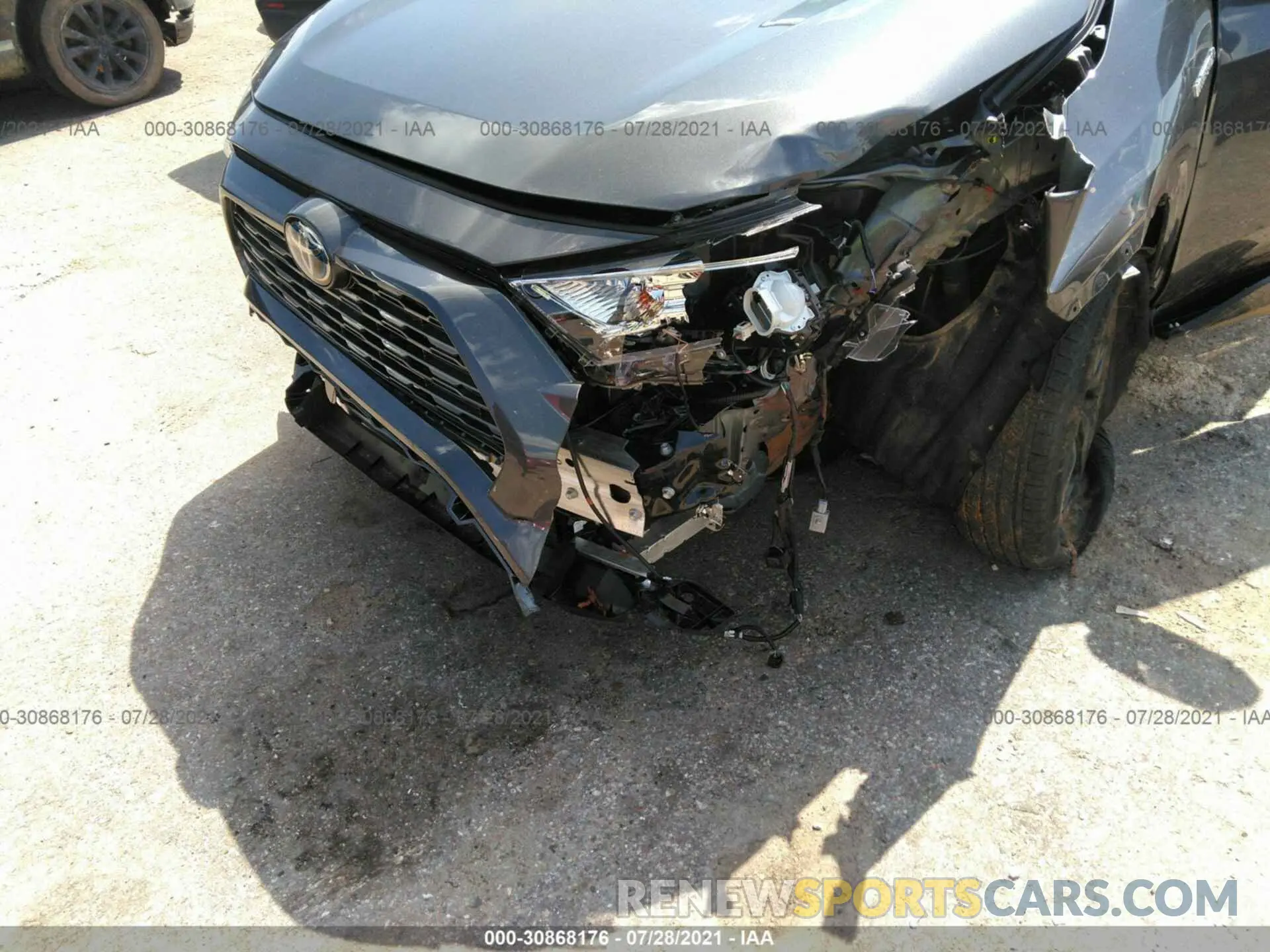 6 fotografías del automóvil dañado 2T3E6RFV9MW024987 TOYOTA RAV4 2021