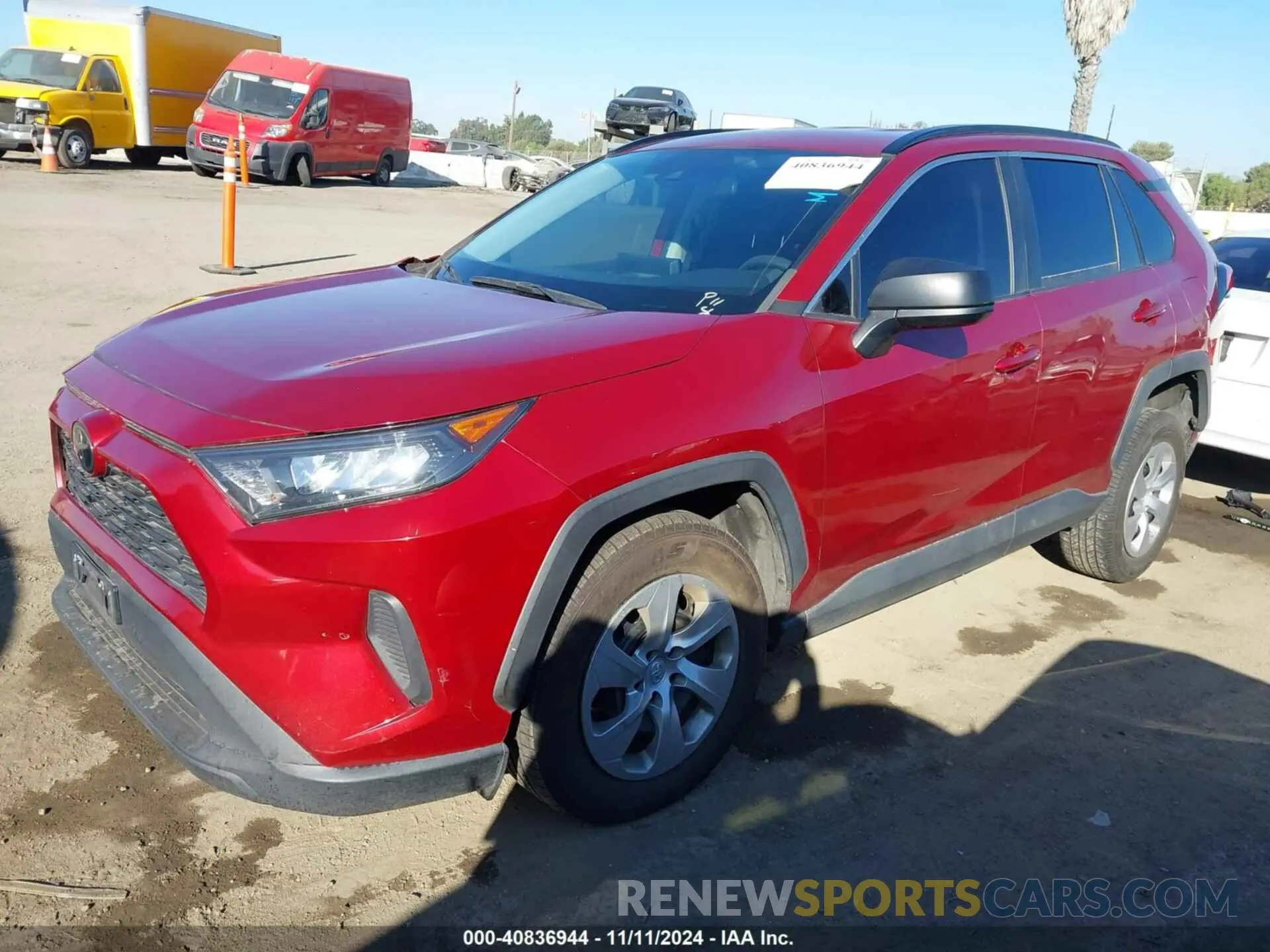 2 fotografías del automóvil dañado 2T3F1RFV0MW174702 TOYOTA RAV4 2021