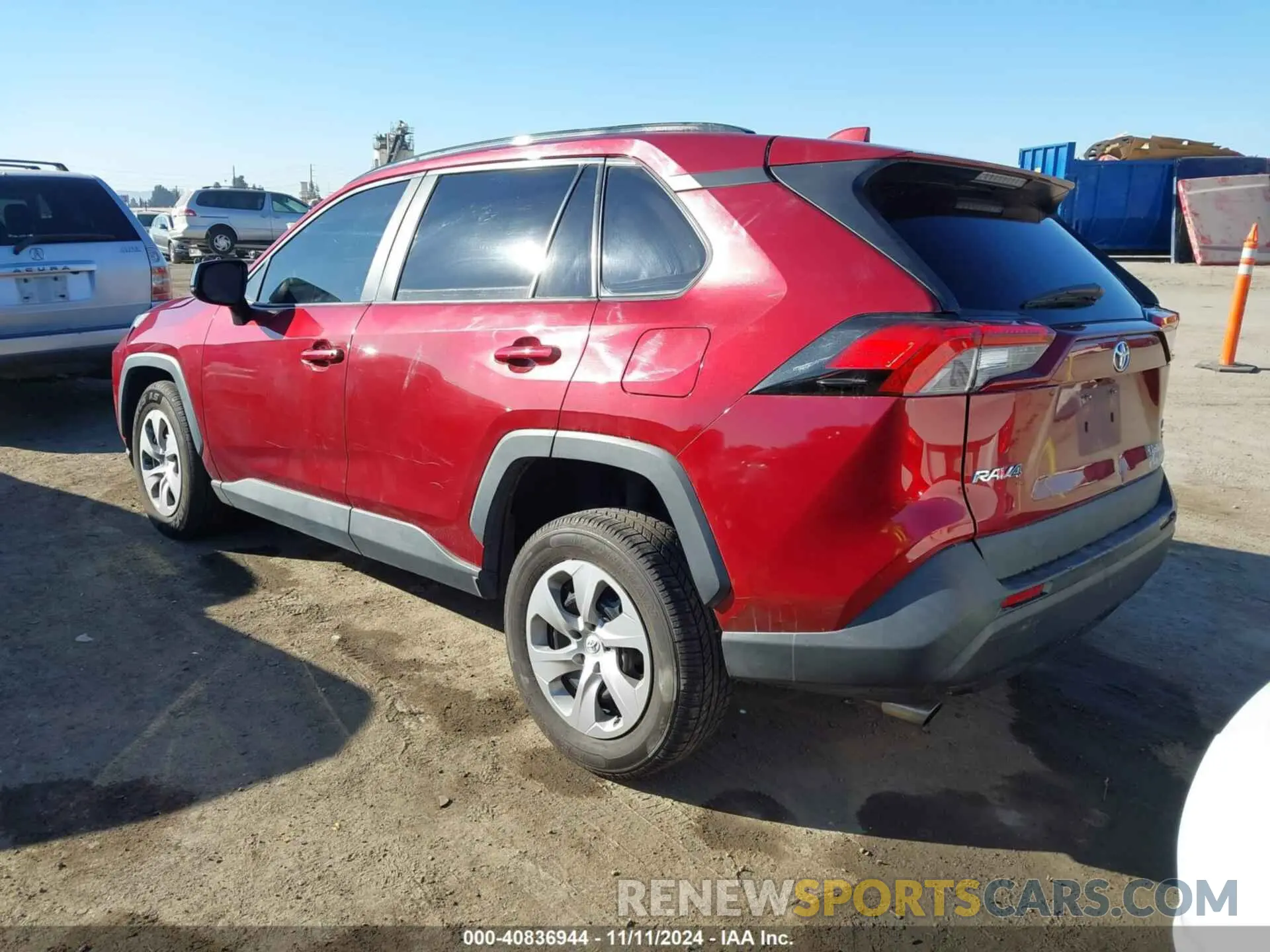 3 fotografías del automóvil dañado 2T3F1RFV0MW174702 TOYOTA RAV4 2021