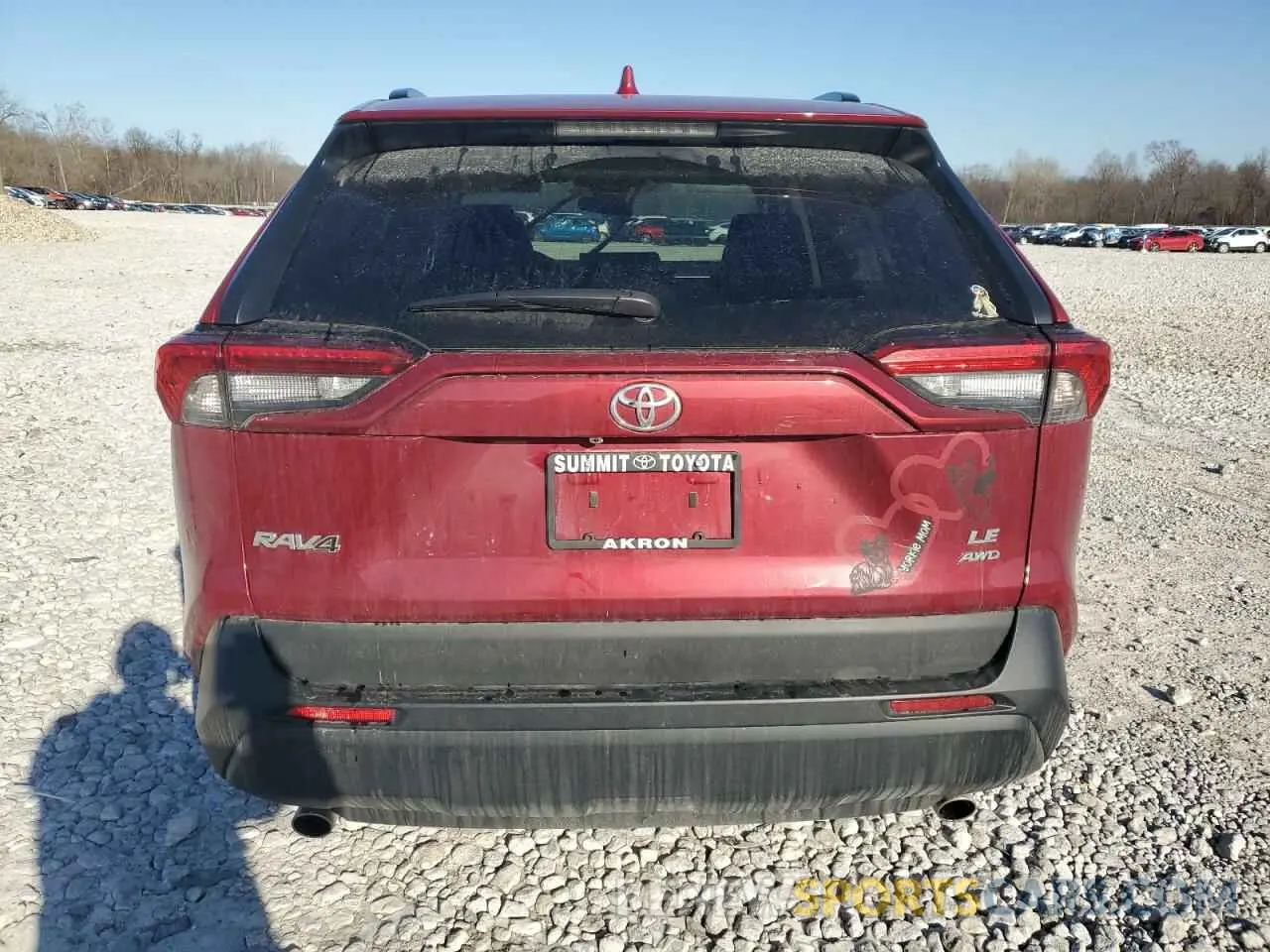 6 fotografías del automóvil dañado 2T3F1RFV0MW232145 TOYOTA RAV4 2021