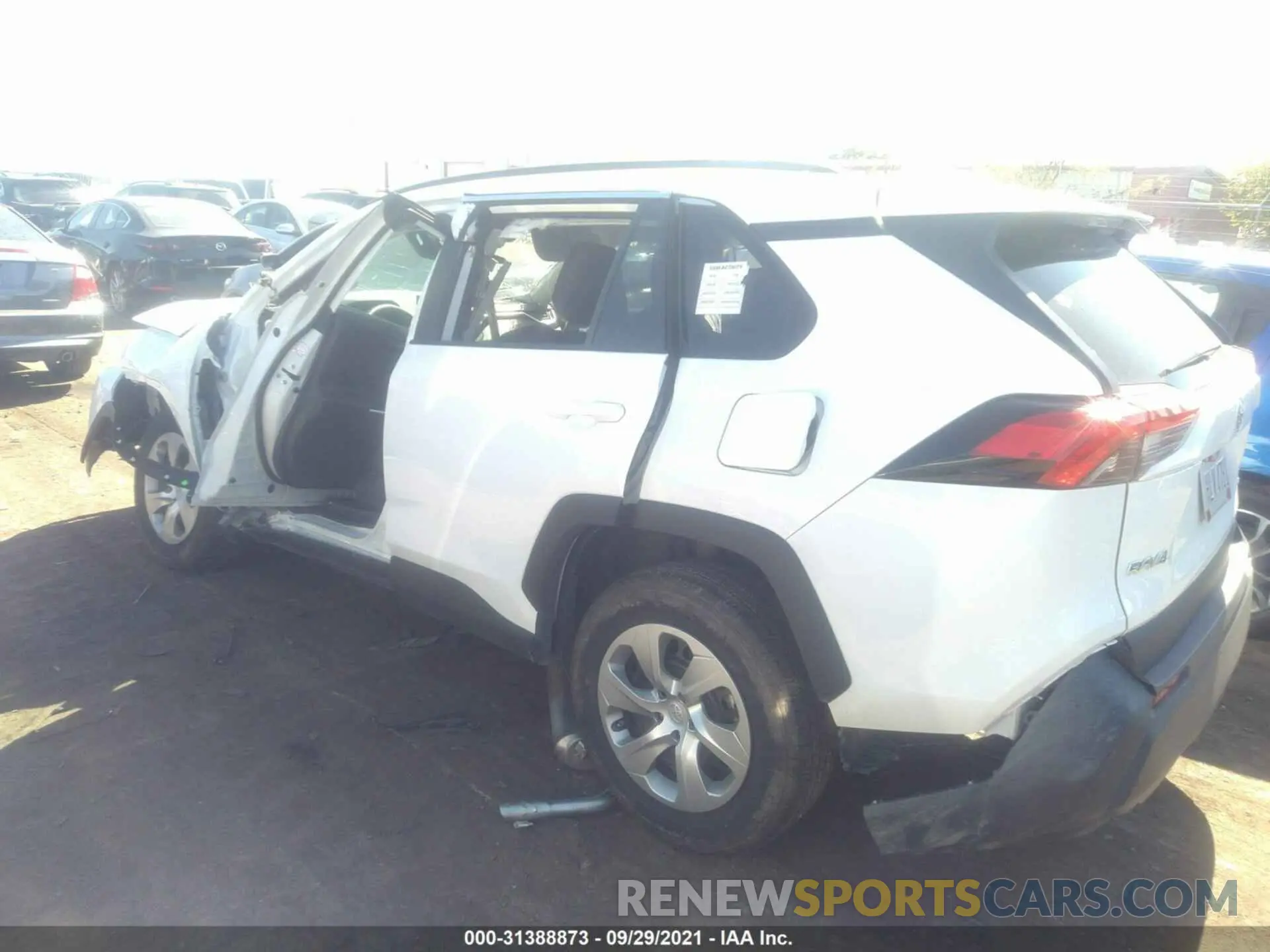 3 fotografías del automóvil dañado 2T3F1RFV1MW186244 TOYOTA RAV4 2021