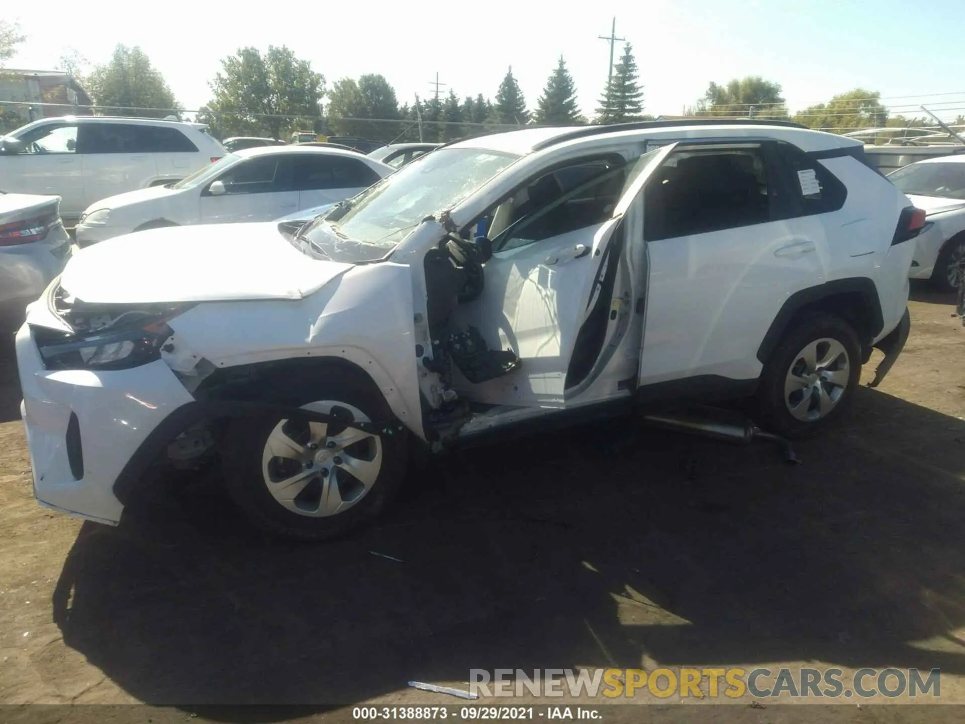 6 fotografías del automóvil dañado 2T3F1RFV1MW186244 TOYOTA RAV4 2021