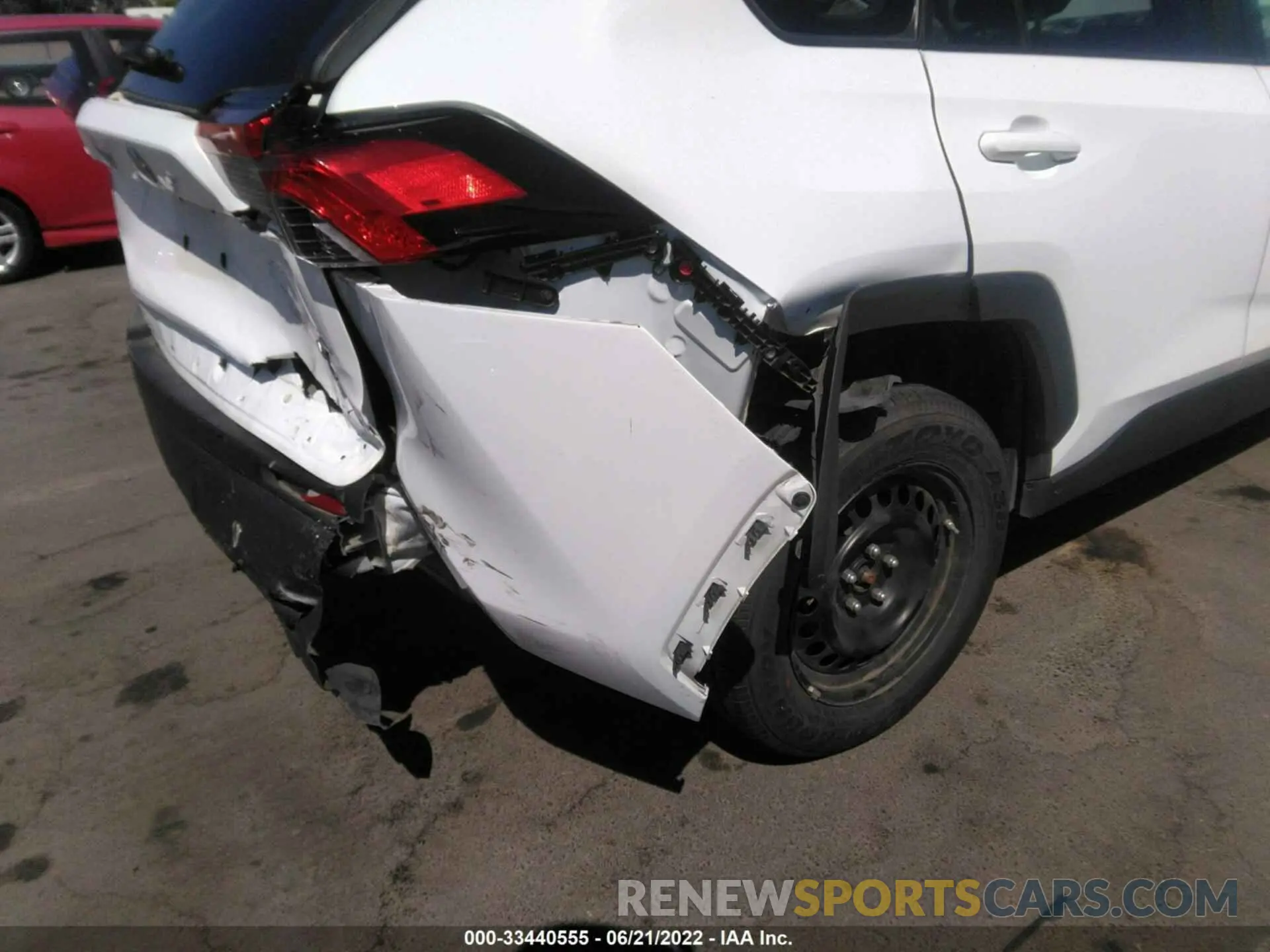6 fotografías del automóvil dañado 2T3F1RFV1MW193842 TOYOTA RAV4 2021