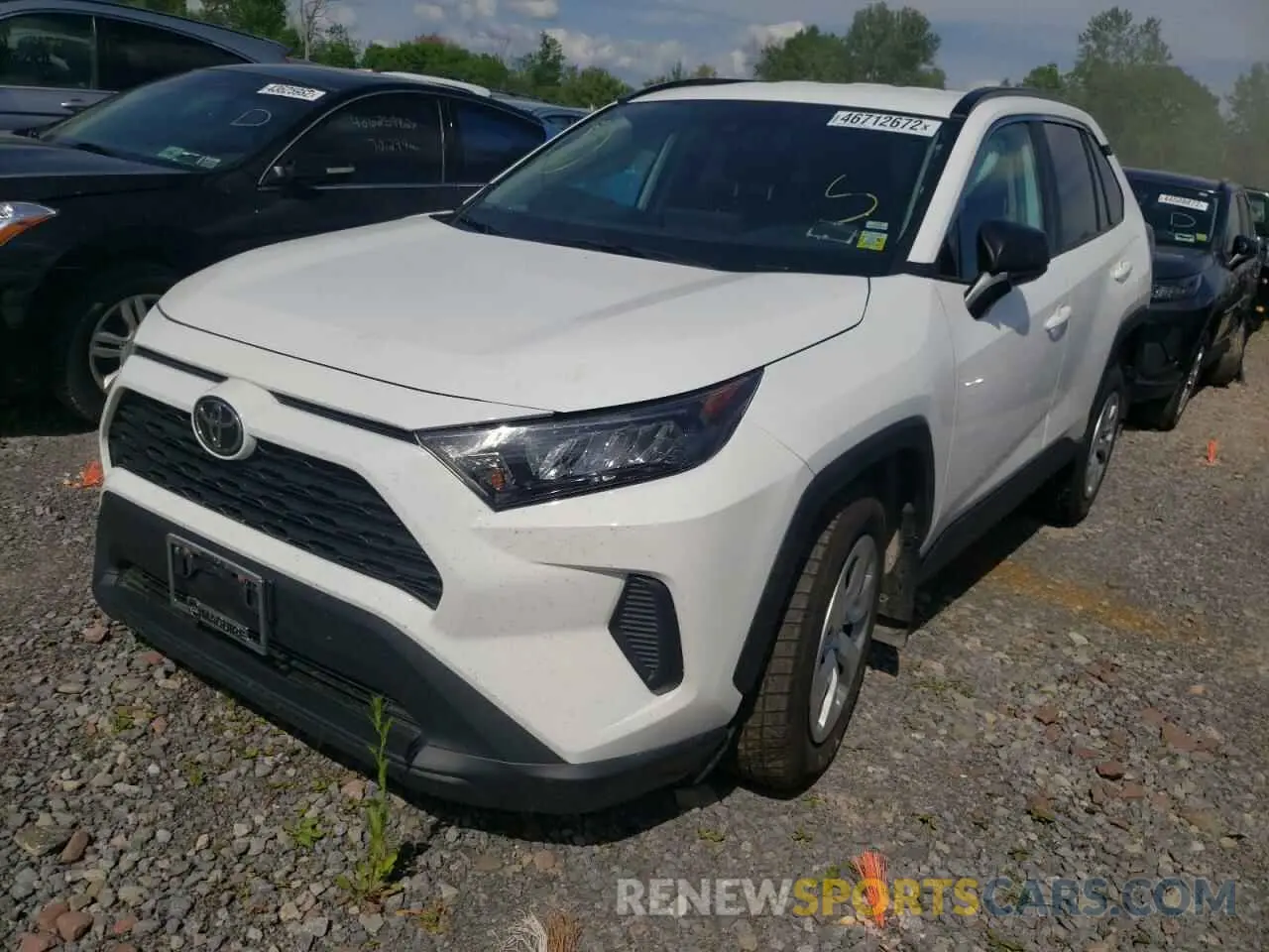 2 fotografías del automóvil dañado 2T3F1RFV2MC170409 TOYOTA RAV4 2021