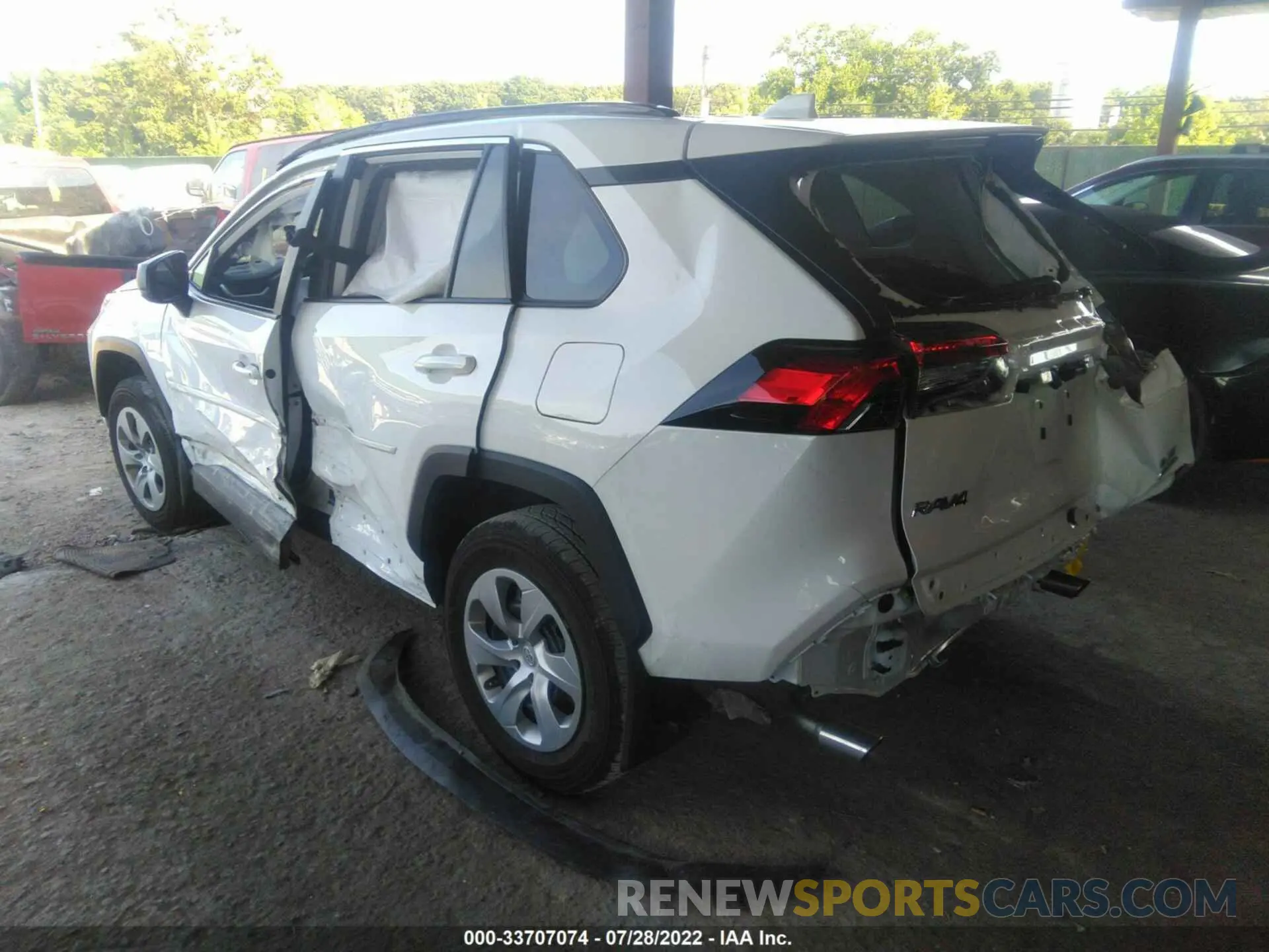 3 fotografías del automóvil dañado 2T3F1RFV4MW226171 TOYOTA RAV4 2021