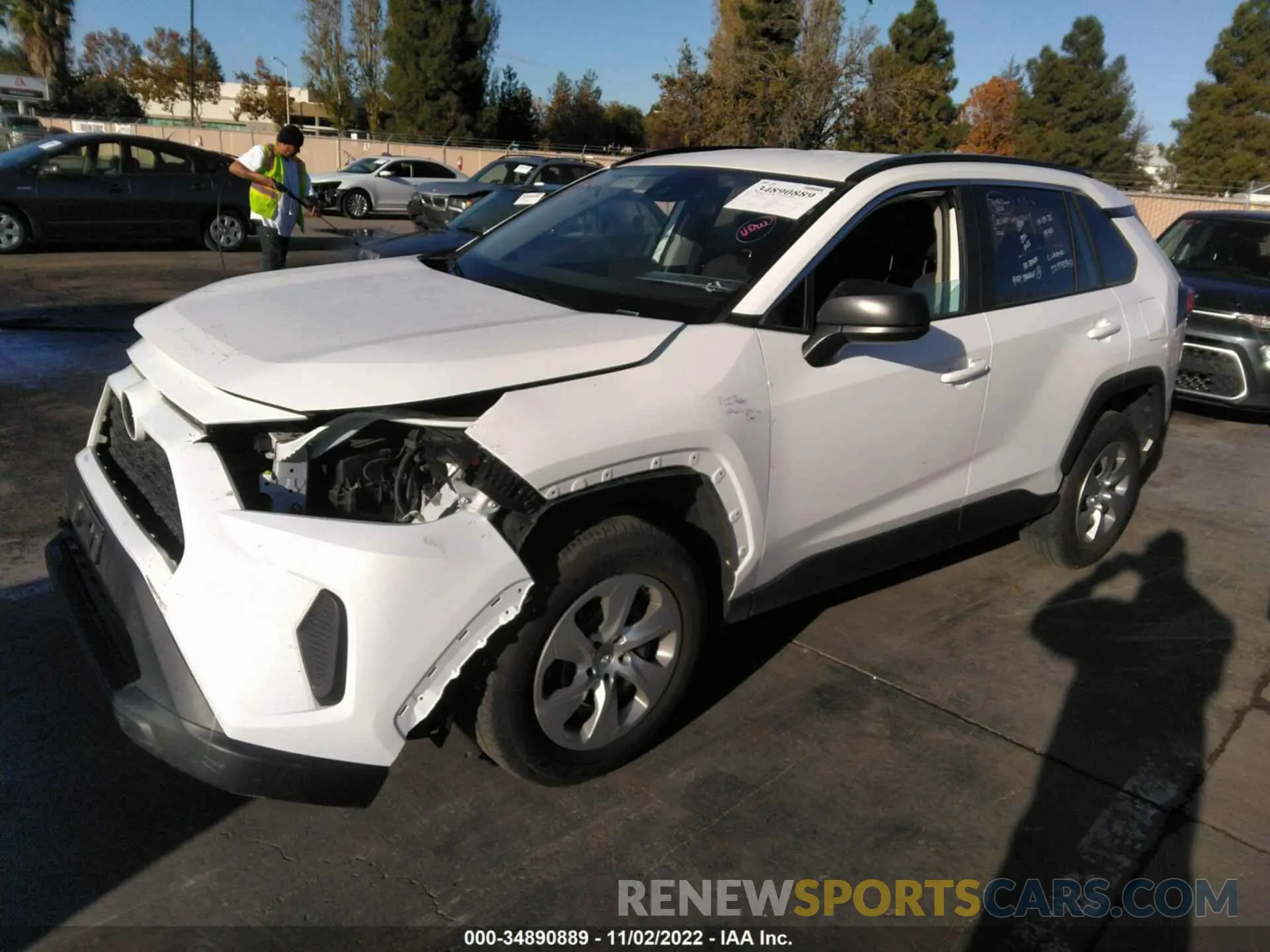 2 fotografías del automóvil dañado 2T3F1RFV6MW195182 TOYOTA RAV4 2021