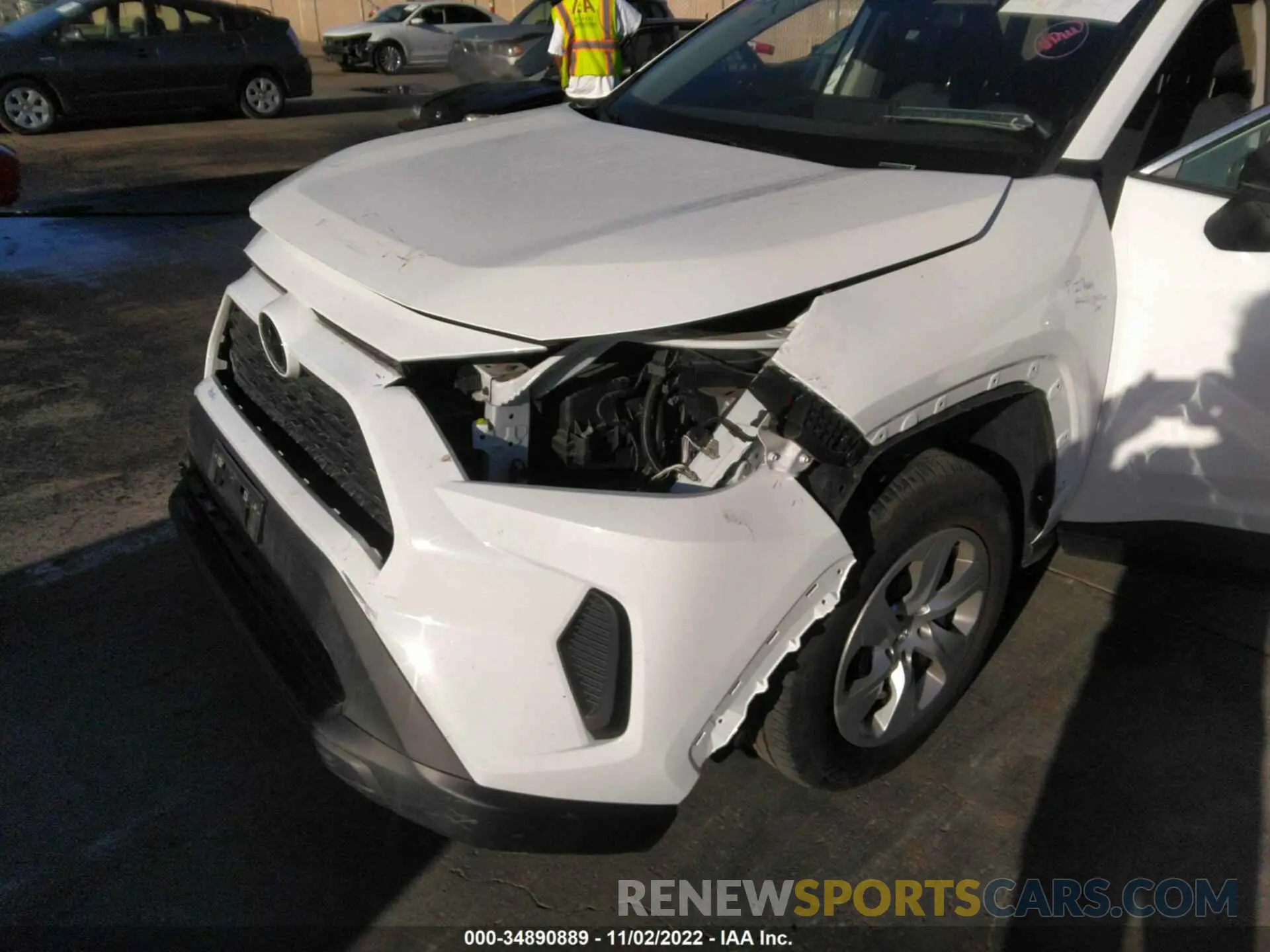 6 fotografías del automóvil dañado 2T3F1RFV6MW195182 TOYOTA RAV4 2021