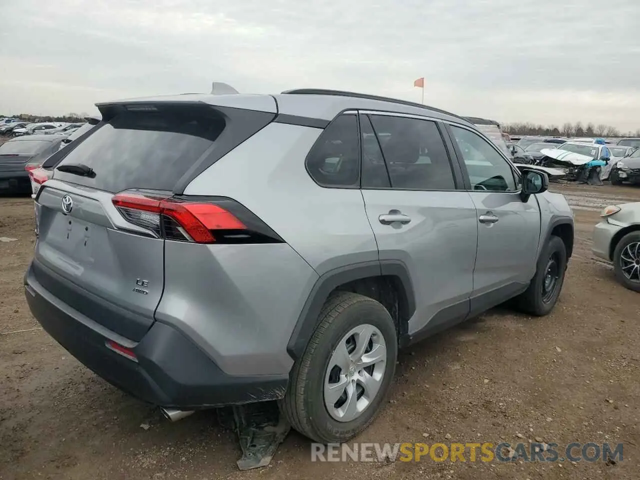 3 fotografías del automóvil dañado 2T3F1RFV8MW193370 TOYOTA RAV4 2021