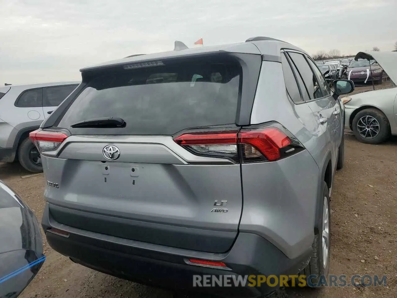 6 fotografías del automóvil dañado 2T3F1RFV8MW193370 TOYOTA RAV4 2021