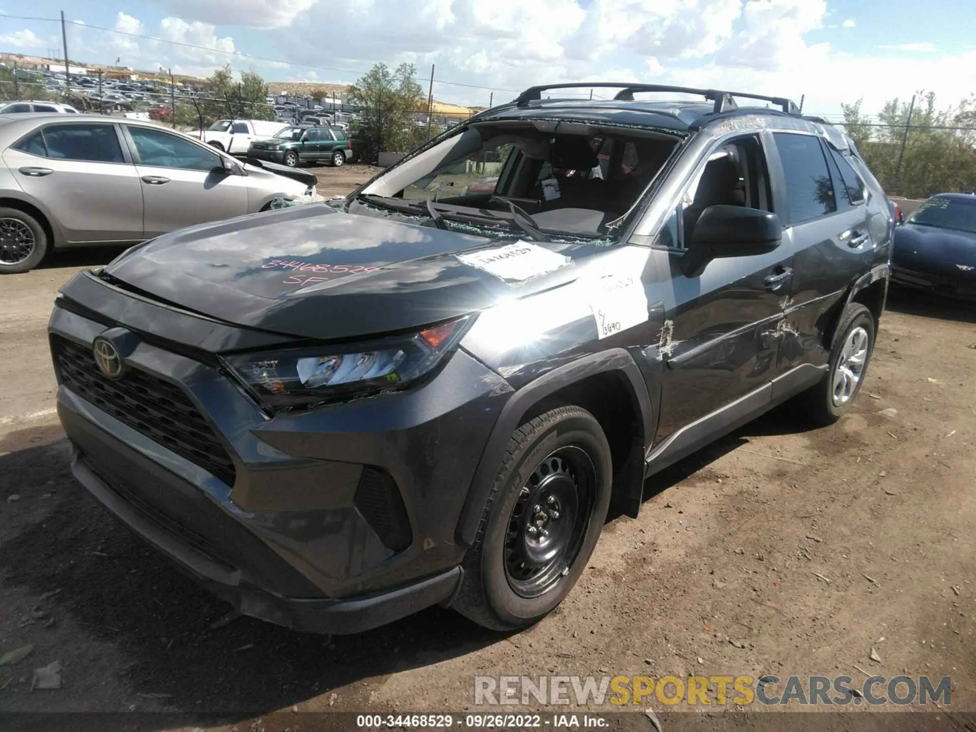 2 fotografías del automóvil dañado 2T3F1RFV9MC211005 TOYOTA RAV4 2021